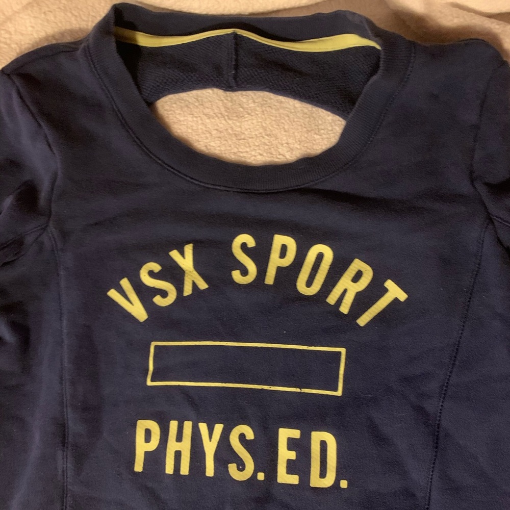 Victoria’s Secret sport sweatshirt s back cutout
